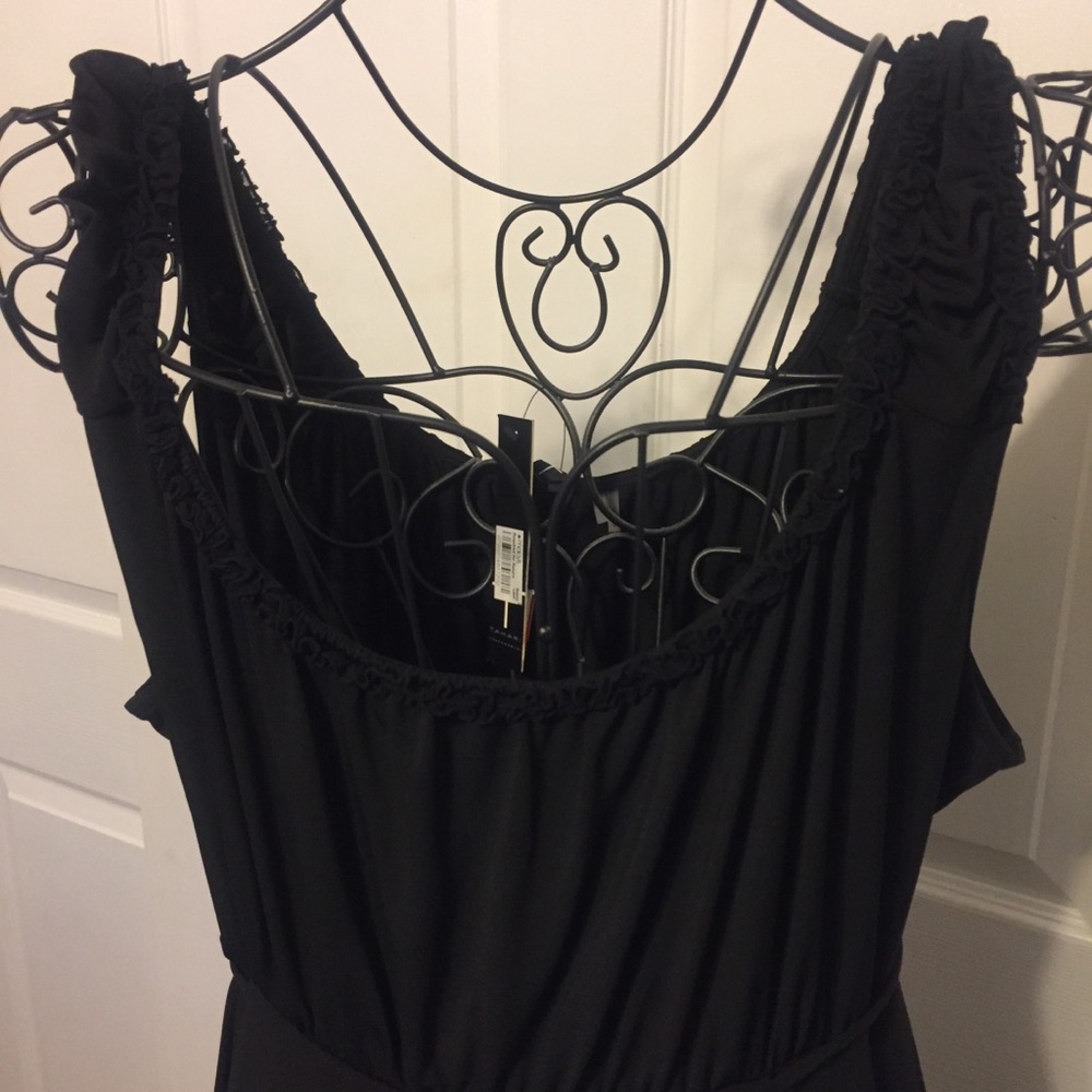 Vintage black tahari dress - Picture 3 of 8